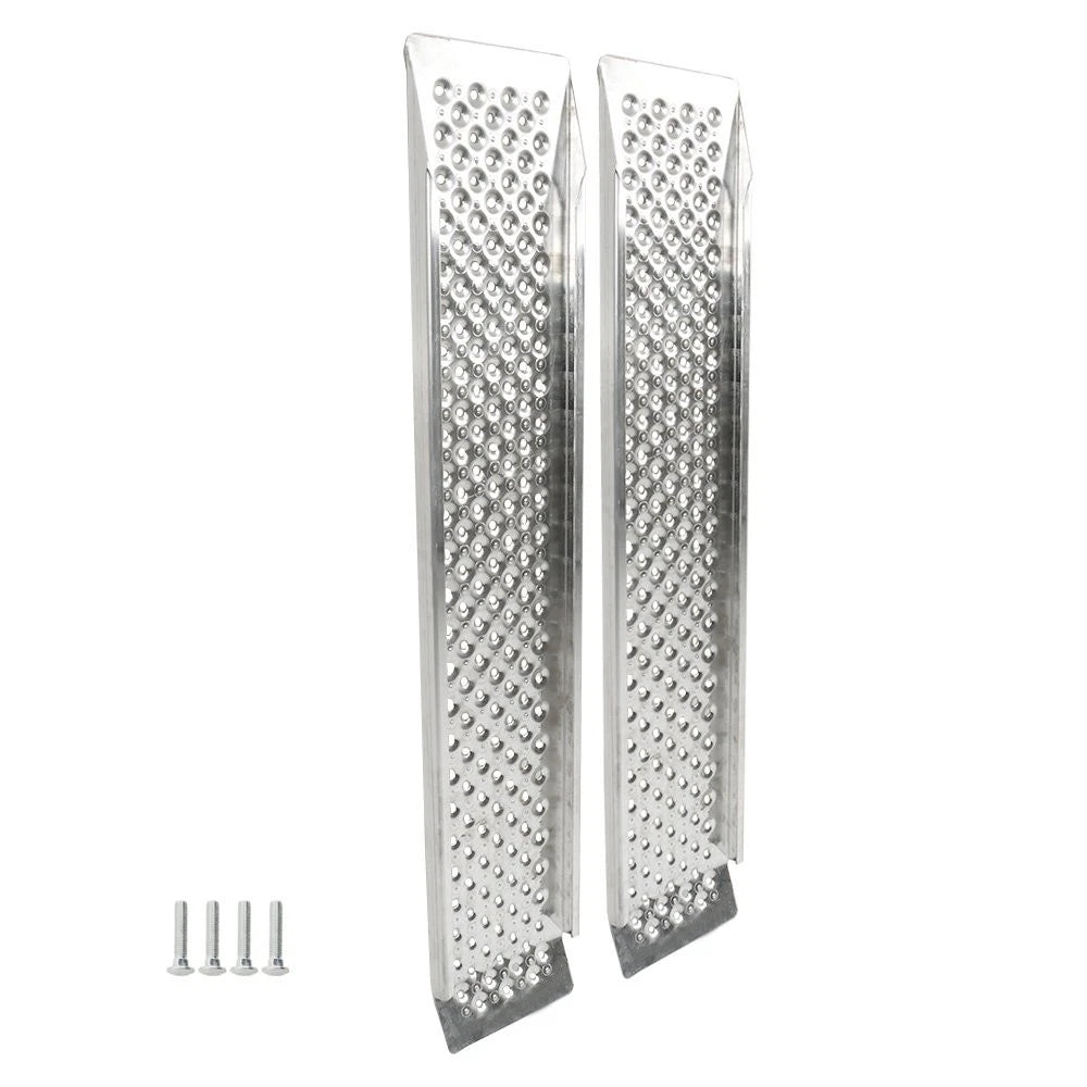 1 Pair 47.2" Aluminum Motorcycle Loading Ramp for ATV SnowBlower