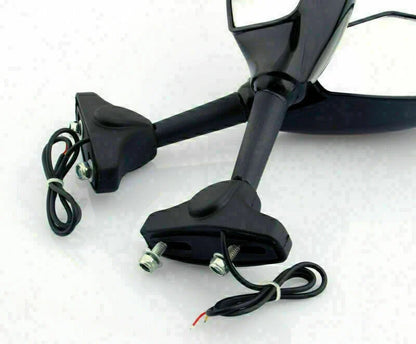 Universal MotoTurn Signal Mirrors for Honda Kawasaki Suzuki Yamaha (T9)