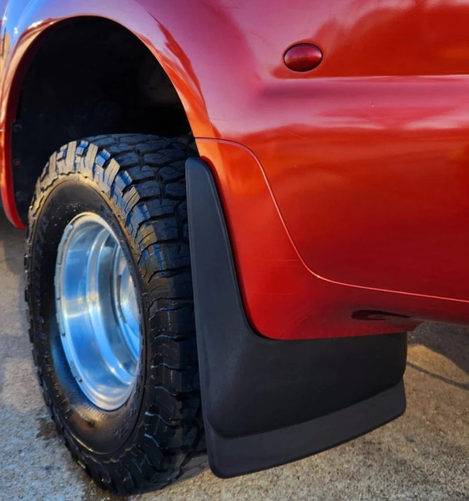 Set of 2 Rear No Drill Mud Flaps for Ford F350 F450 Dually (1999–2010) 57451