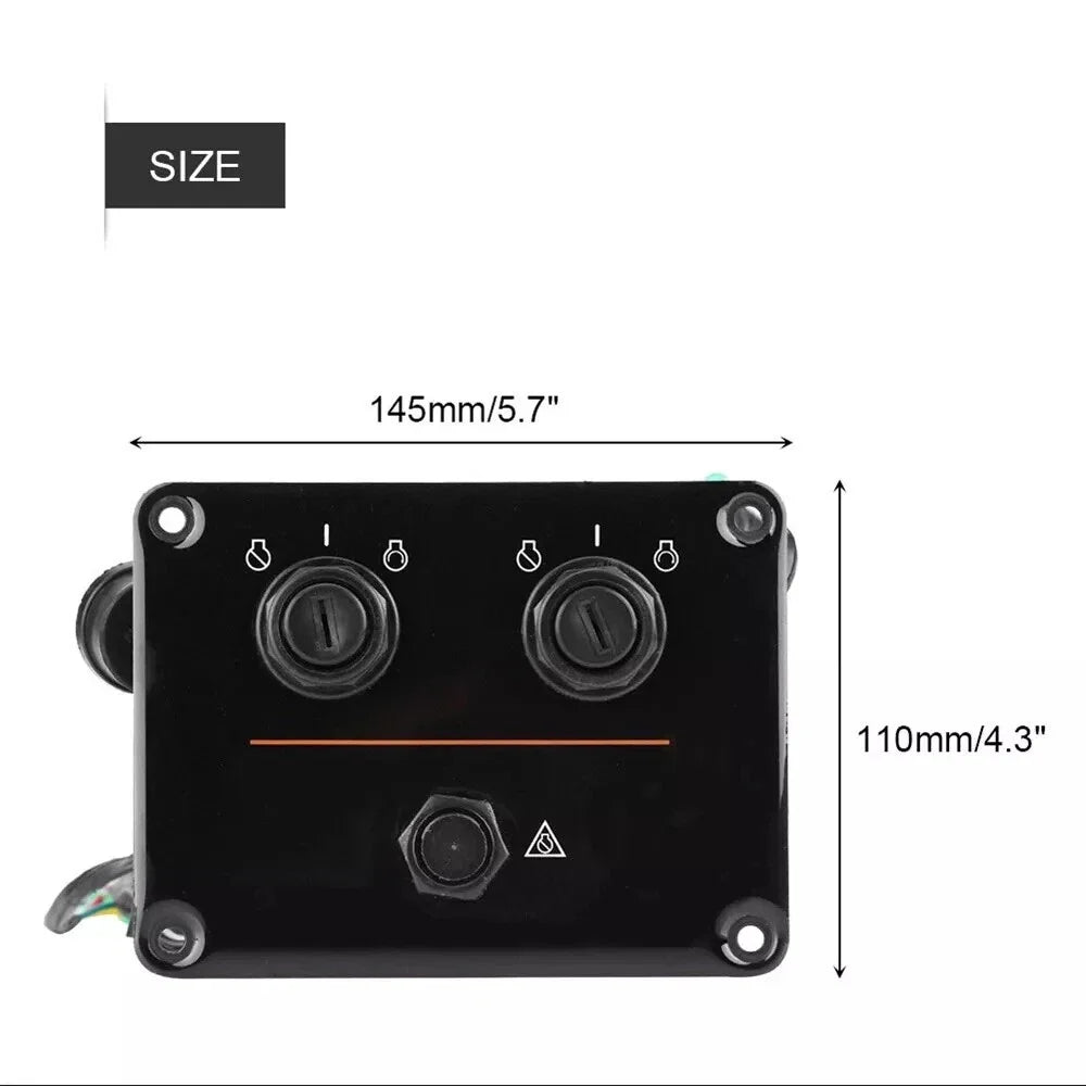 Dual Key Switch for Yamaha Outboards (6K1-82570-13-00, 6K1-82570-08-00)