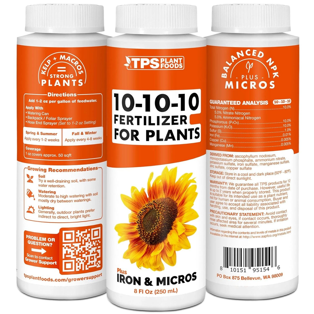 Liquid Plant Food for Fertilizer (Balanced Nutrition)