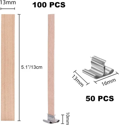 230 PCS Wooden Candle Wicks for Candle Making (0.5mm, 5.10.50.02in)