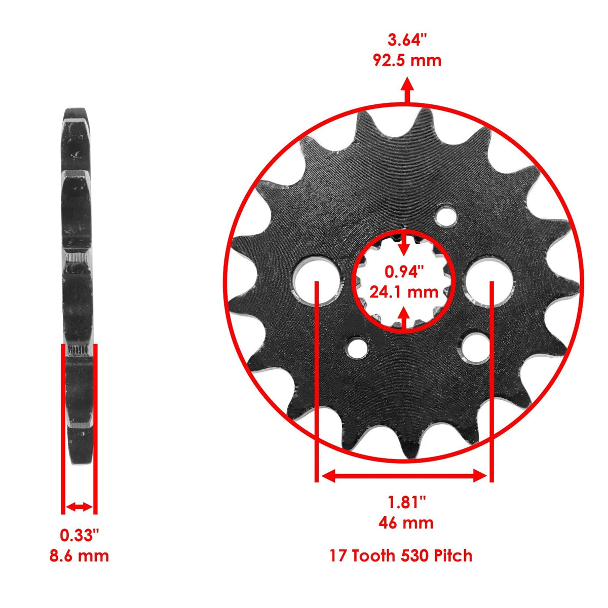 Black O-Ring Drive Chain & Sprockets for Kawasaki VN800 (1996–2006) EG2386FS131XO