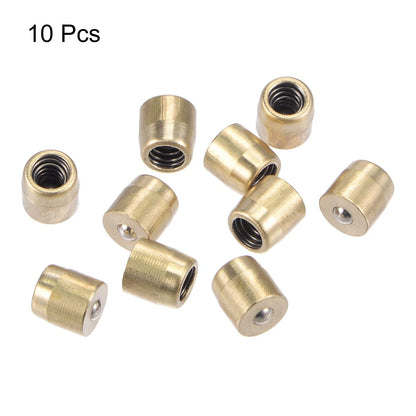 Brass Push Button Grease Oil Cup 6x6mm Ball Oiler for Automotive Use