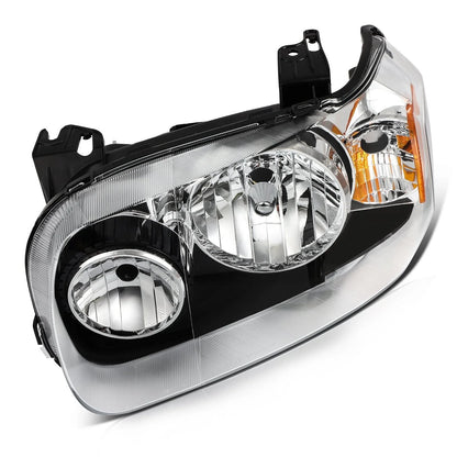 Set of 2 Black Housing Headlights Assembly for Ford Escape (2005–2007)