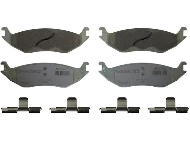 Set of 4 Rear Brake Pads for Chrysler Aspen (2007–2009) 46527KTJM