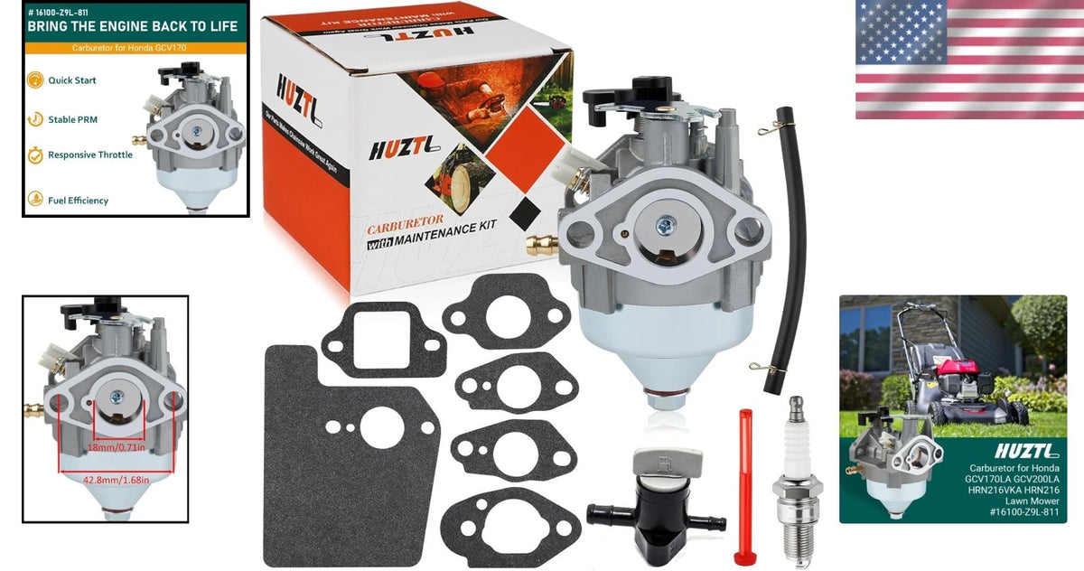 Carburetor Kit for Honda Motors (Compatible with 16100-Z9L-811)