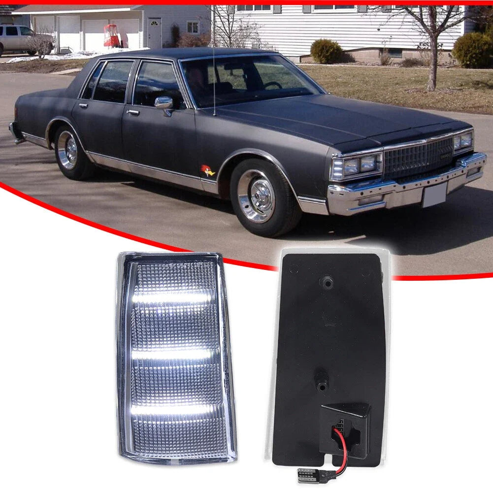 Clear White Side Marker Light for Pontiac Parisienne Bonneville Safari (1983–1989)