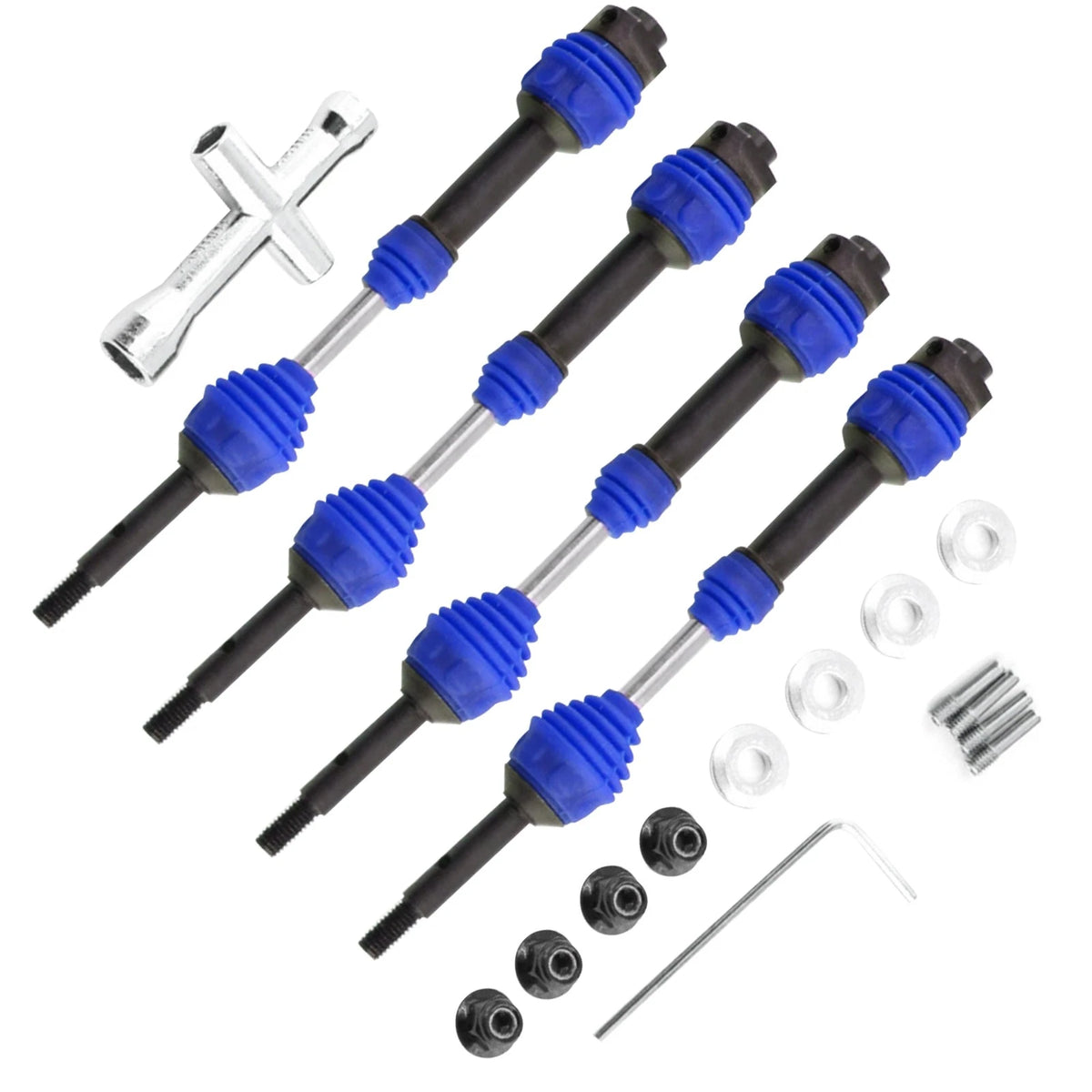 Set of 4 Driveshafts for Traxxas Hoss/Rustler/Slash/Stampede 4X4 2wd