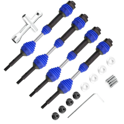 Set of 4 Driveshafts for Traxxas Hoss/Rustler/Slash/Stampede 4X4 2wd