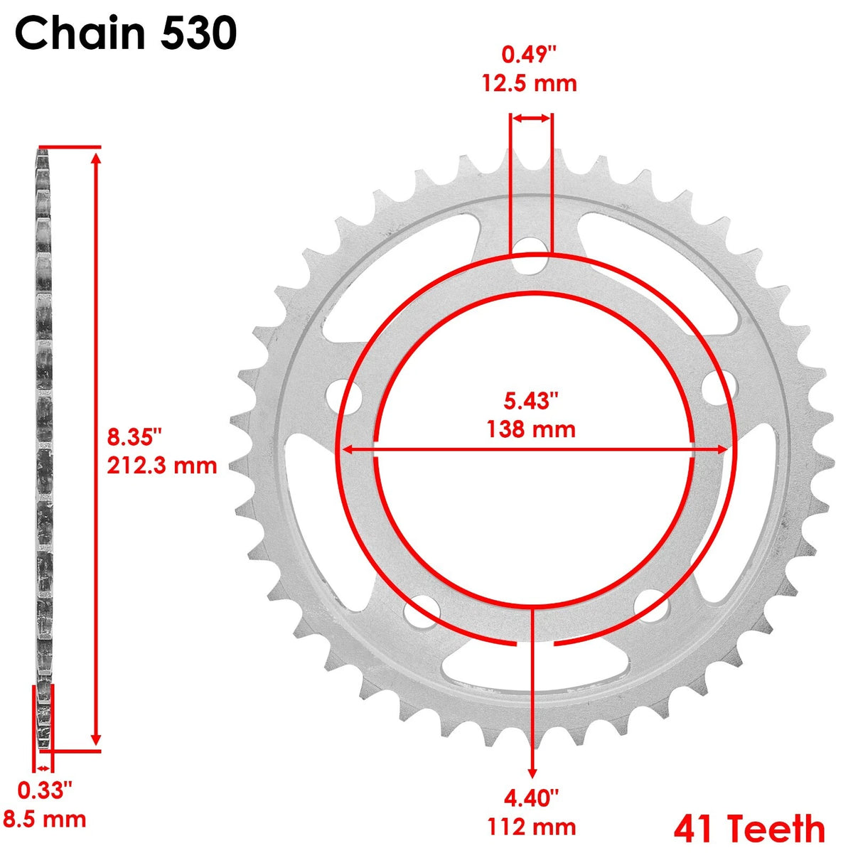 Drive Chain & Sprockets Kit for Honda VTR1000F Superhawk (1998–2005) EG1874FS120XO
