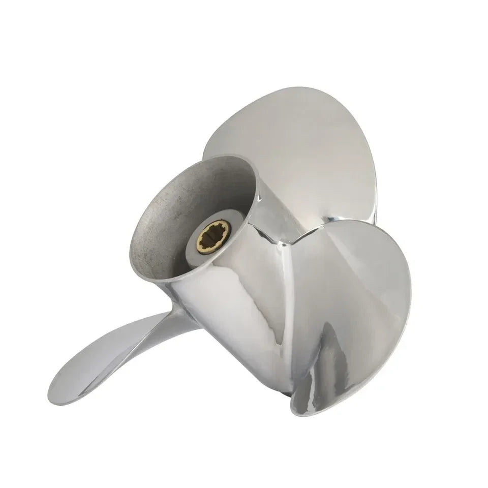 9.25 x 10 Stainless Boat Propeller for Mercury 6-15HP (8 Spline, 10" Pitch, RH)