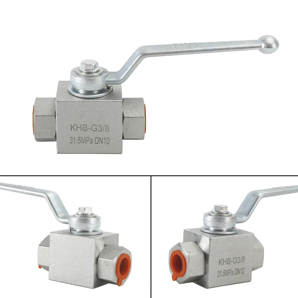 2 Way Hydraulic Ball Valve 3/8" NPT Female for High Pressure (I020-A024)