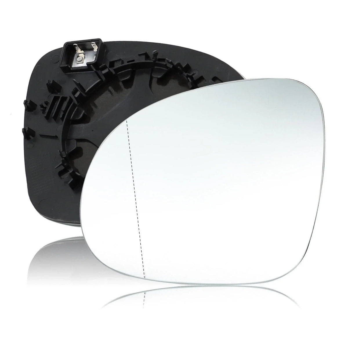 Heated Passenger Left Side Mirror Glass for VW Tiguan (2009–2017) w/Backing Plate