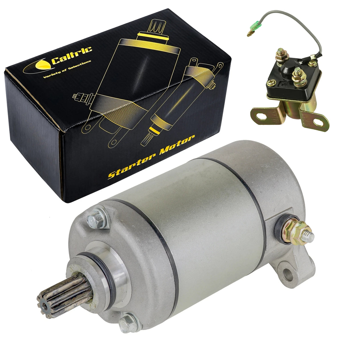 Starter & Relay Solenoid for Polaris Sportsman 500 (1996–2002) 18645AA2016, 3084981, 3090188