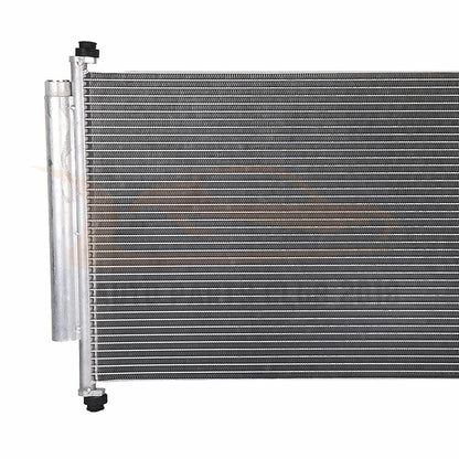 Aluminum AC Condenser for Honda Odyssey (2005–2010) with Oil Hose Clamps