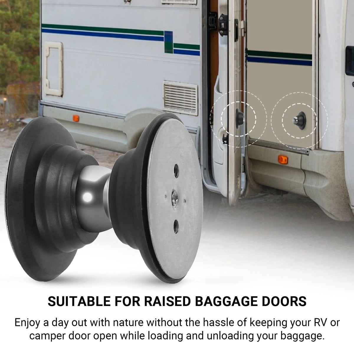 2X RV Magnetic Door Catch and Holder for RV