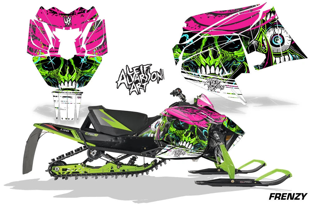 Sled Graphics Decals Stickers for Arctic Cat ZR 6000 R SX (2018–Present)