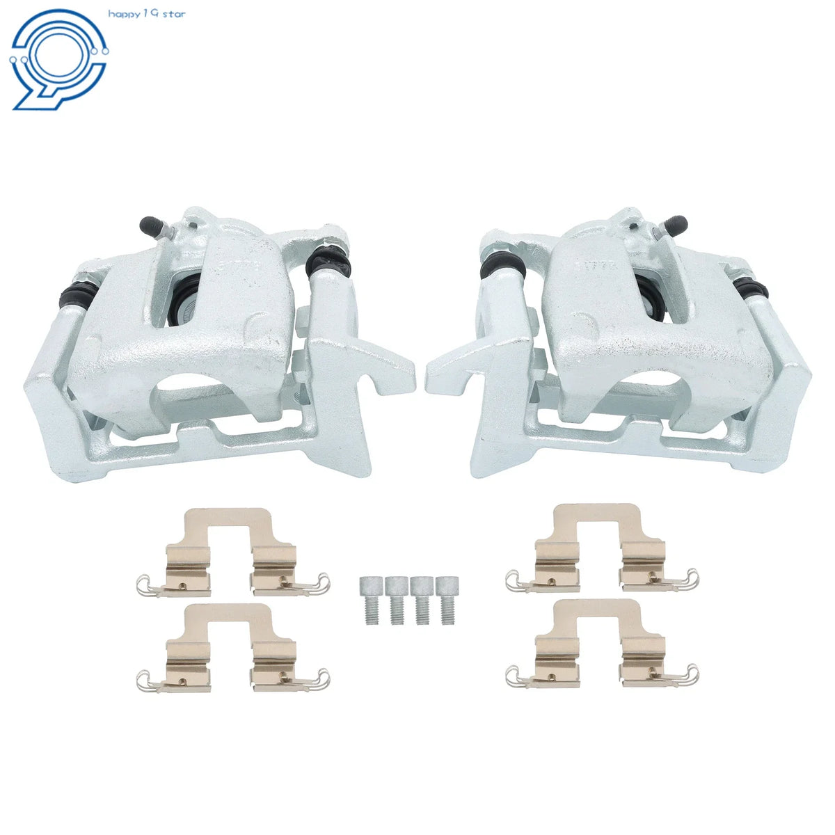Set of 2 Rear Left & Right Brake Calipers w/Bracket for Audi Q5 (2013–2017)