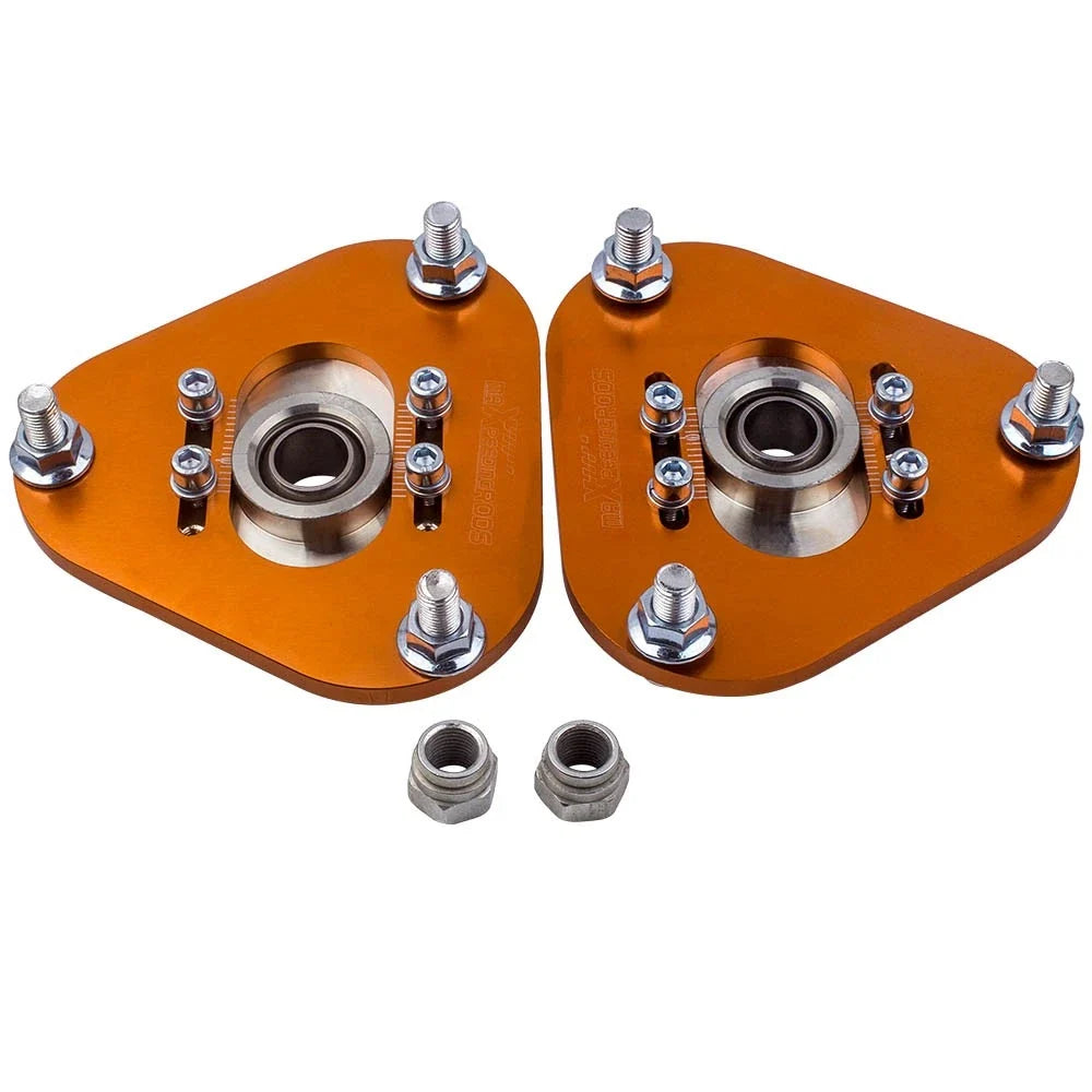 Front Coilover Camber Plate Top Hat for Toyota Celica (2000–2006) Pillow Ball Adj.