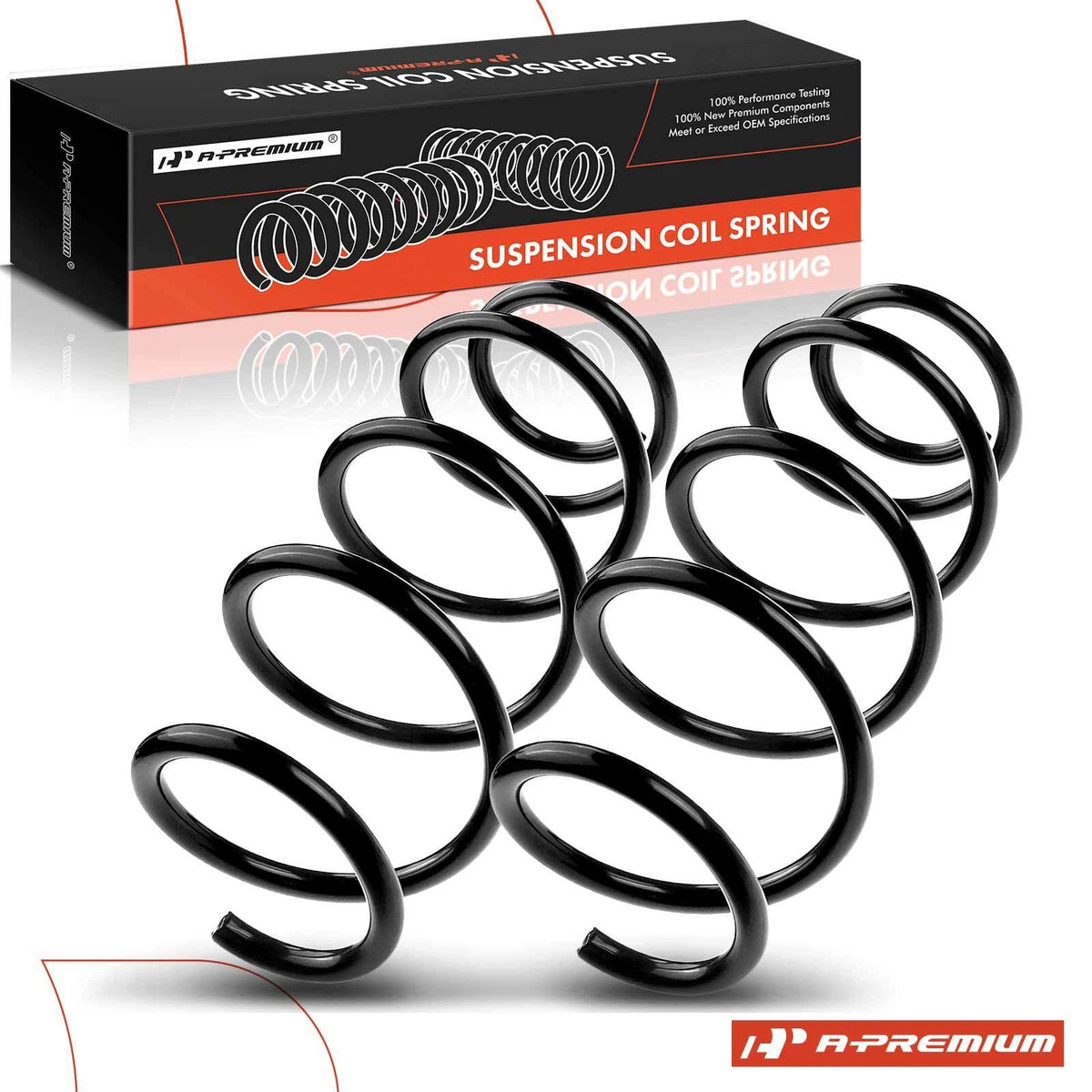 2X Suspension Coil Spring for VW Eos Jetta (2009–2010) 1K0411105BD, RH3554