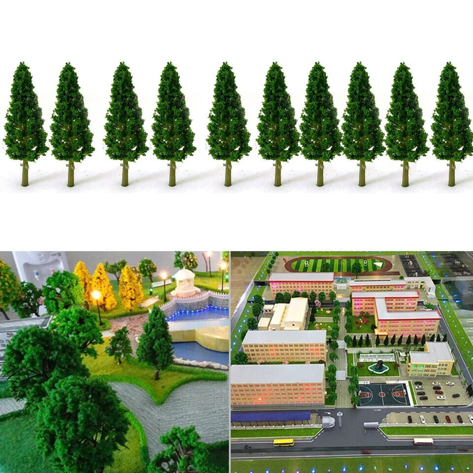 50Pcs 5.8cm Model Trees for HO Scale Train Railroad Diorama Landscape
