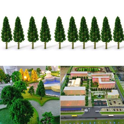 50Pcs 5.8cm Model Trees for HO Scale Train Railroad Diorama Landscape