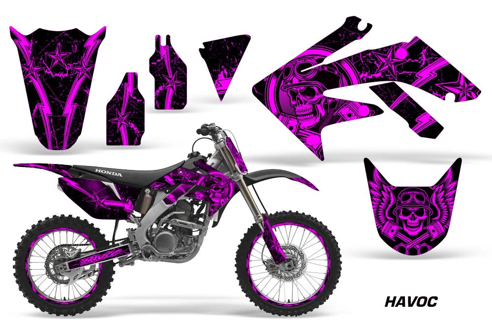 Graphic Stickers +#PLT/RIM Decals for Honda CRF250R (2004–2009)