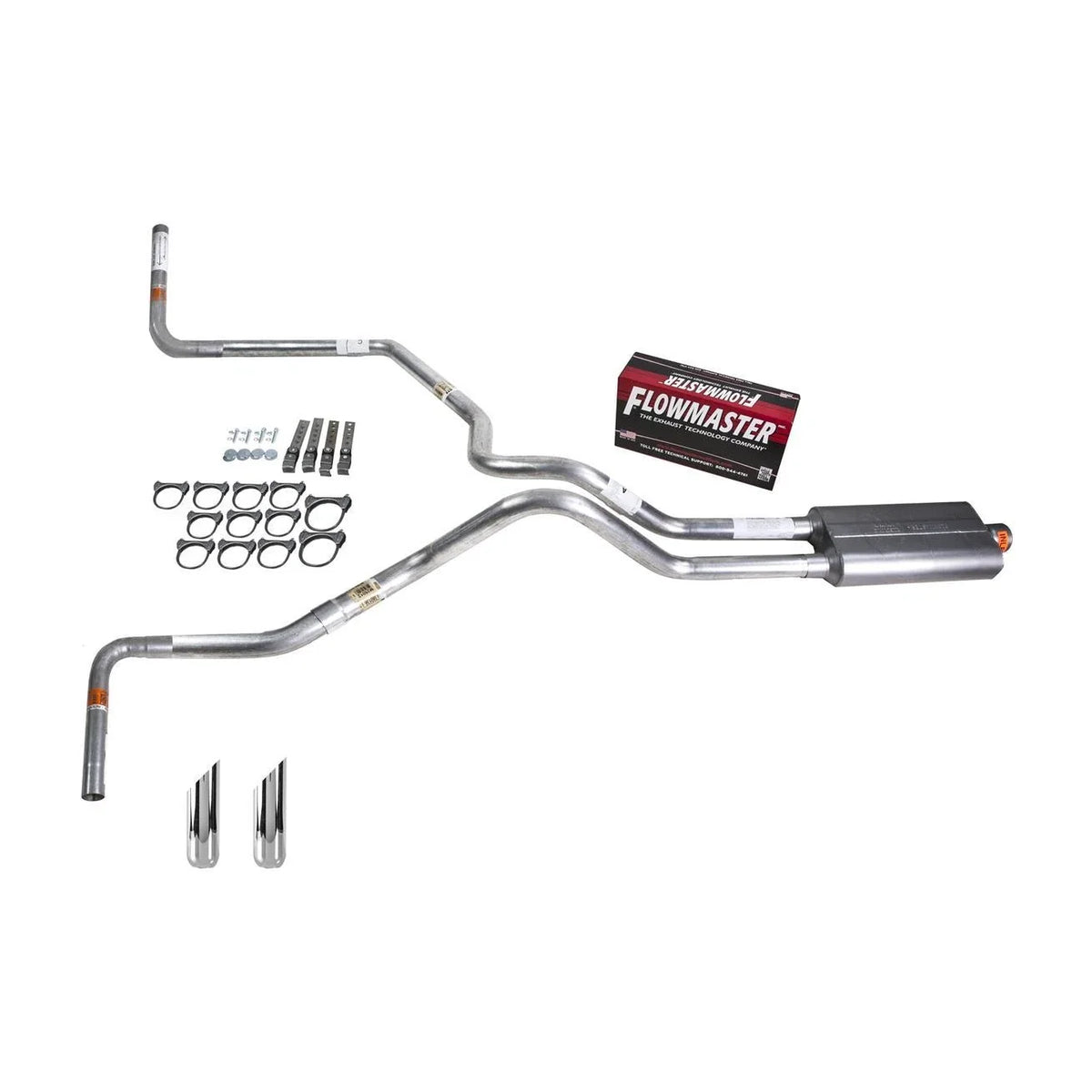 Dual Exhaust Pipe for F150 (1998–2004) - 2.5" Flowmaster 50 SW Side Exit