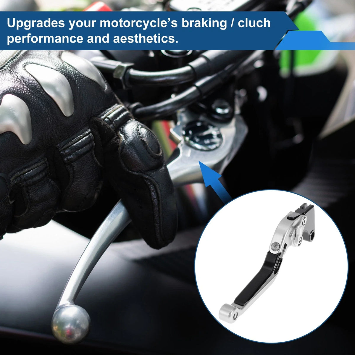 Adjustable Brake Clutch Lever for Honda CBR600RR (2003–2016) Silver Black