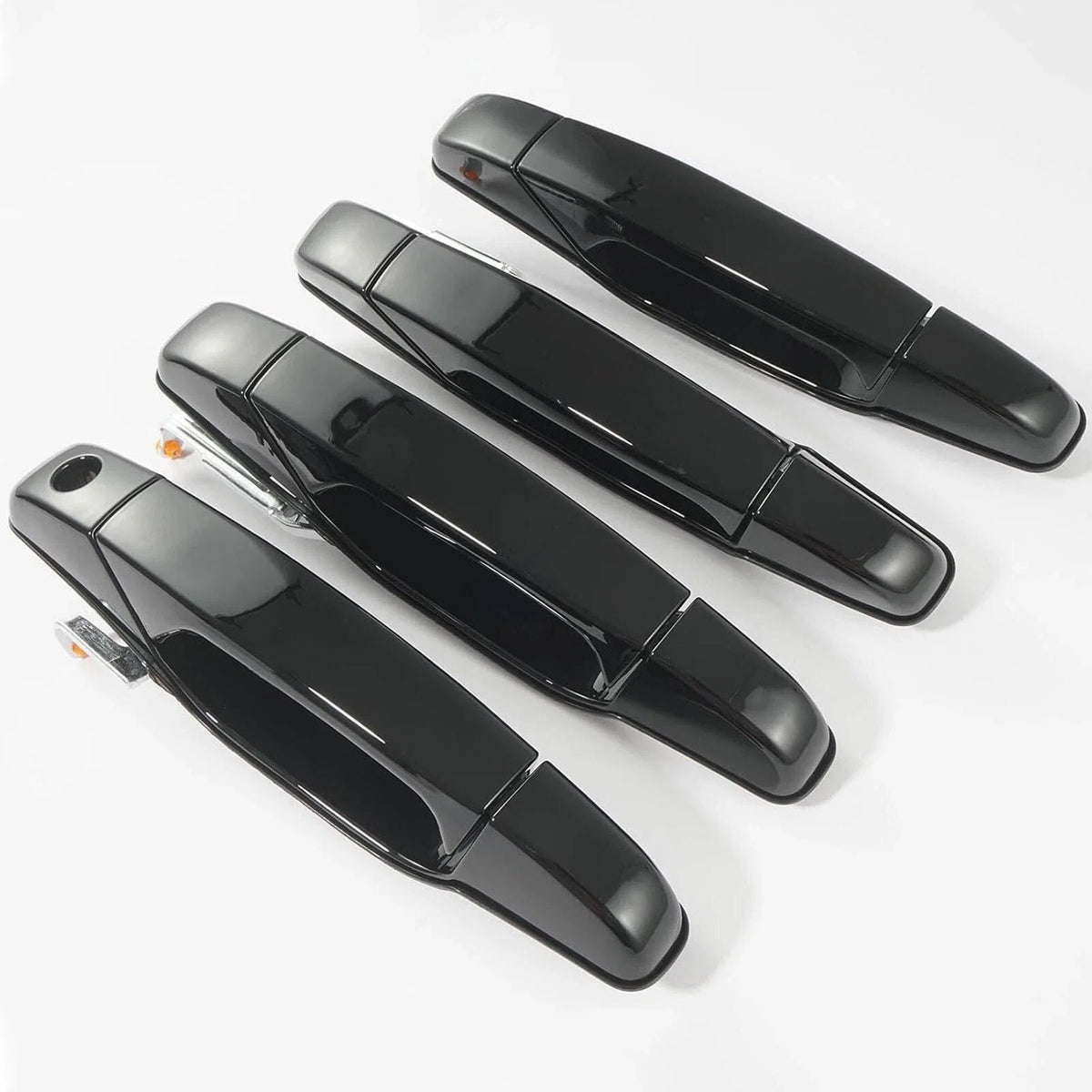 Front & Rear Gloss Black Door Handles for 2007-2009 Chevrolet Tahoe (4.8L)
