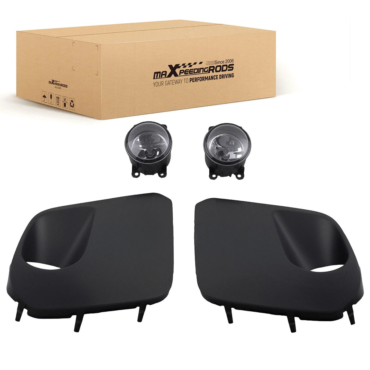 Front Bumper Fog Light Set with Bulbs & Cover for Subaru Forester (2019–2021)