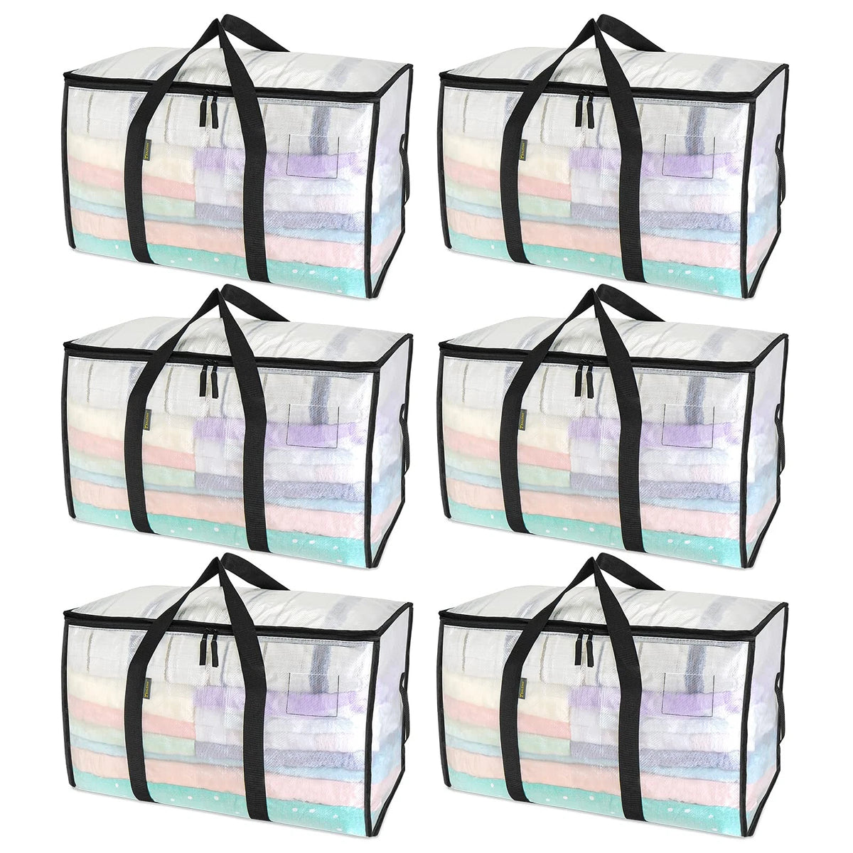 6-Pack Oversized Moving Bags with Reinforced Handles
