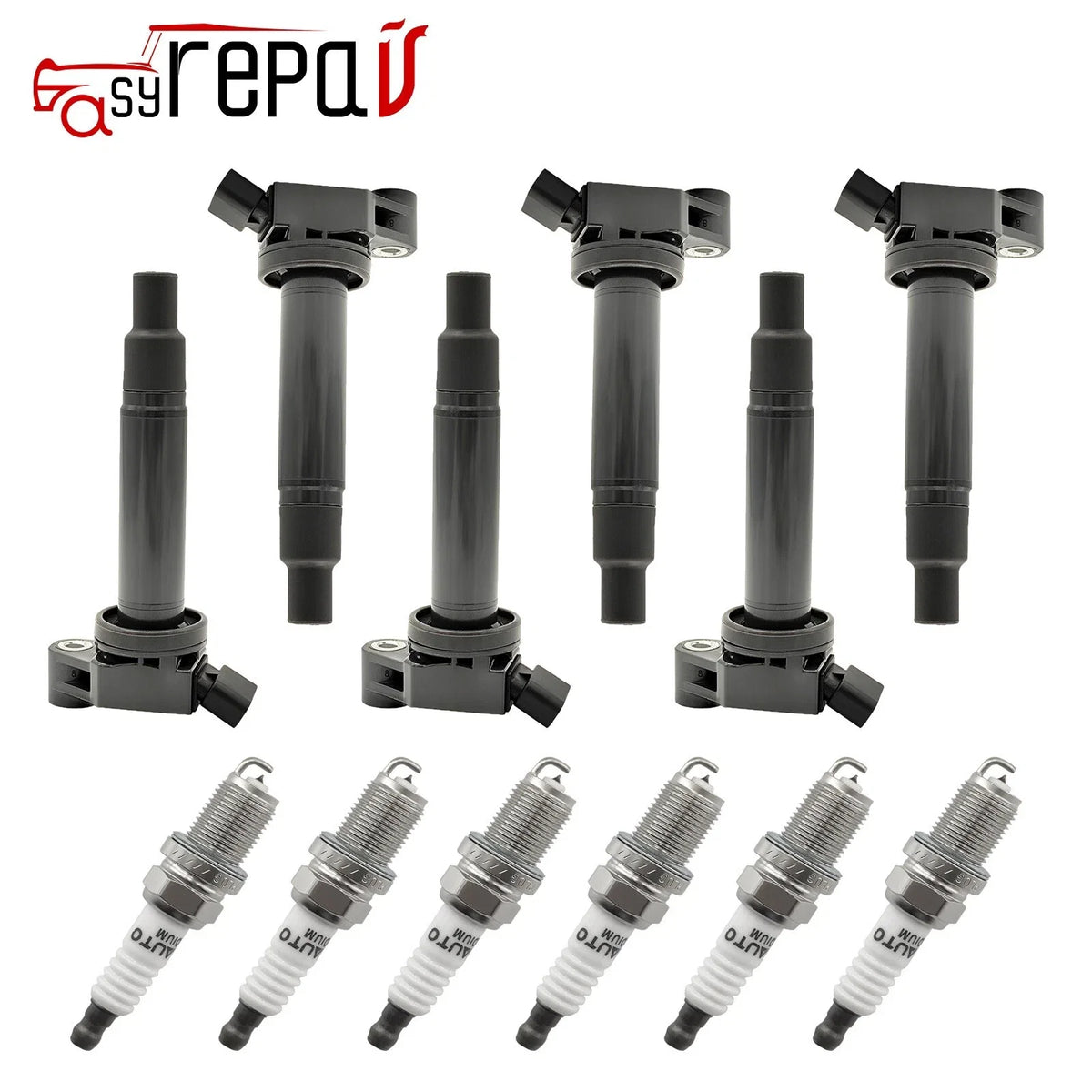 6X Ignition Coils + 6X Spark Plugs for Toyota Sienna 3.3L V6 (2001–2006) UF267