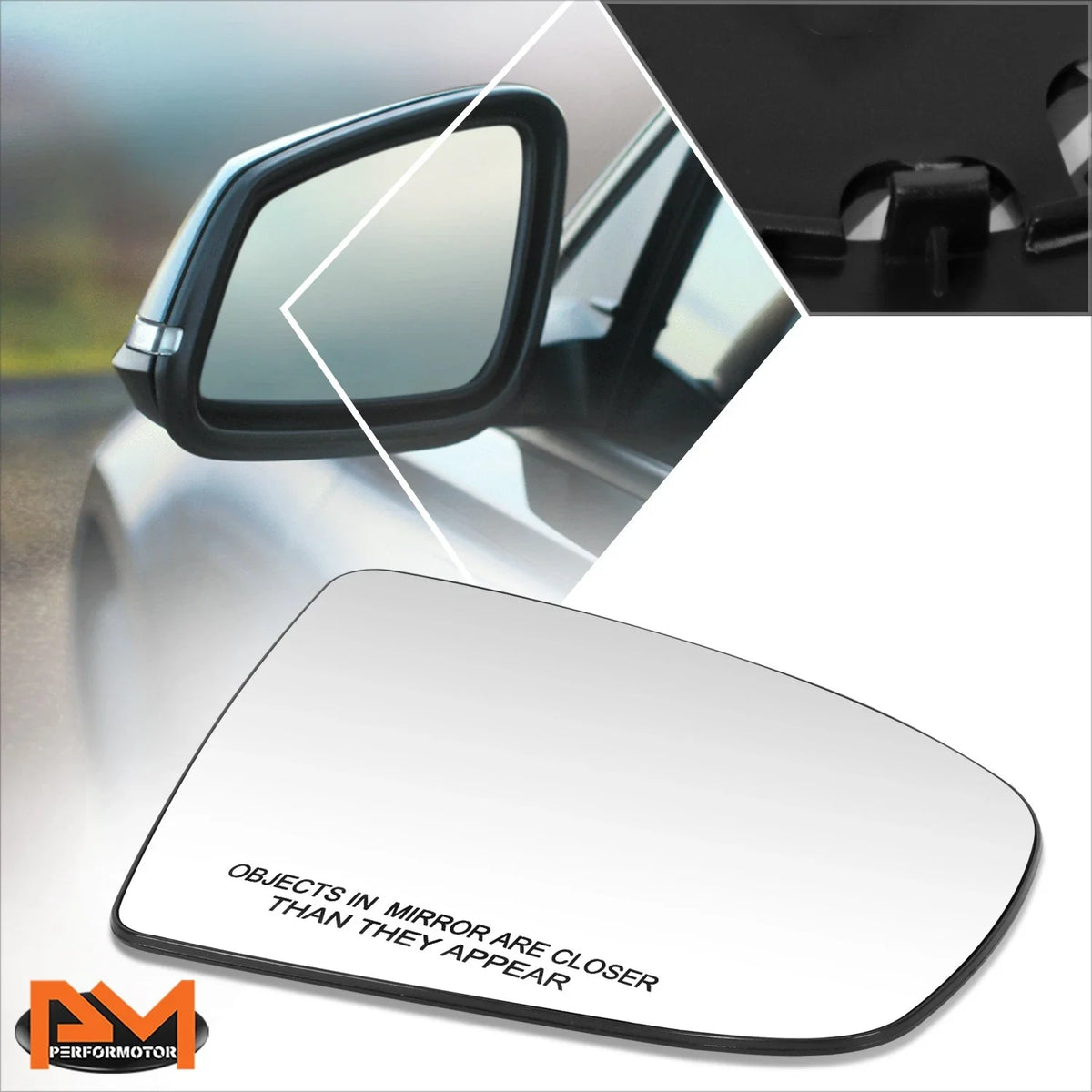 Right Side Convex Mirror Glass for BMW X5 X6 (2007–2014)