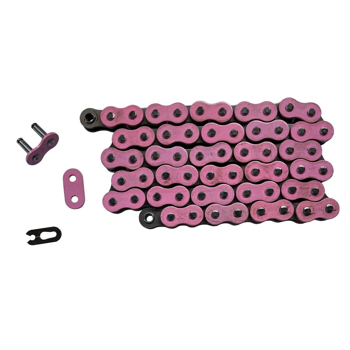 2X Pink 520x60 Non O-Ring Drive Chain for Polaris RZR 170 & 170 EFI (2009–2021) FS-520-NZP-60