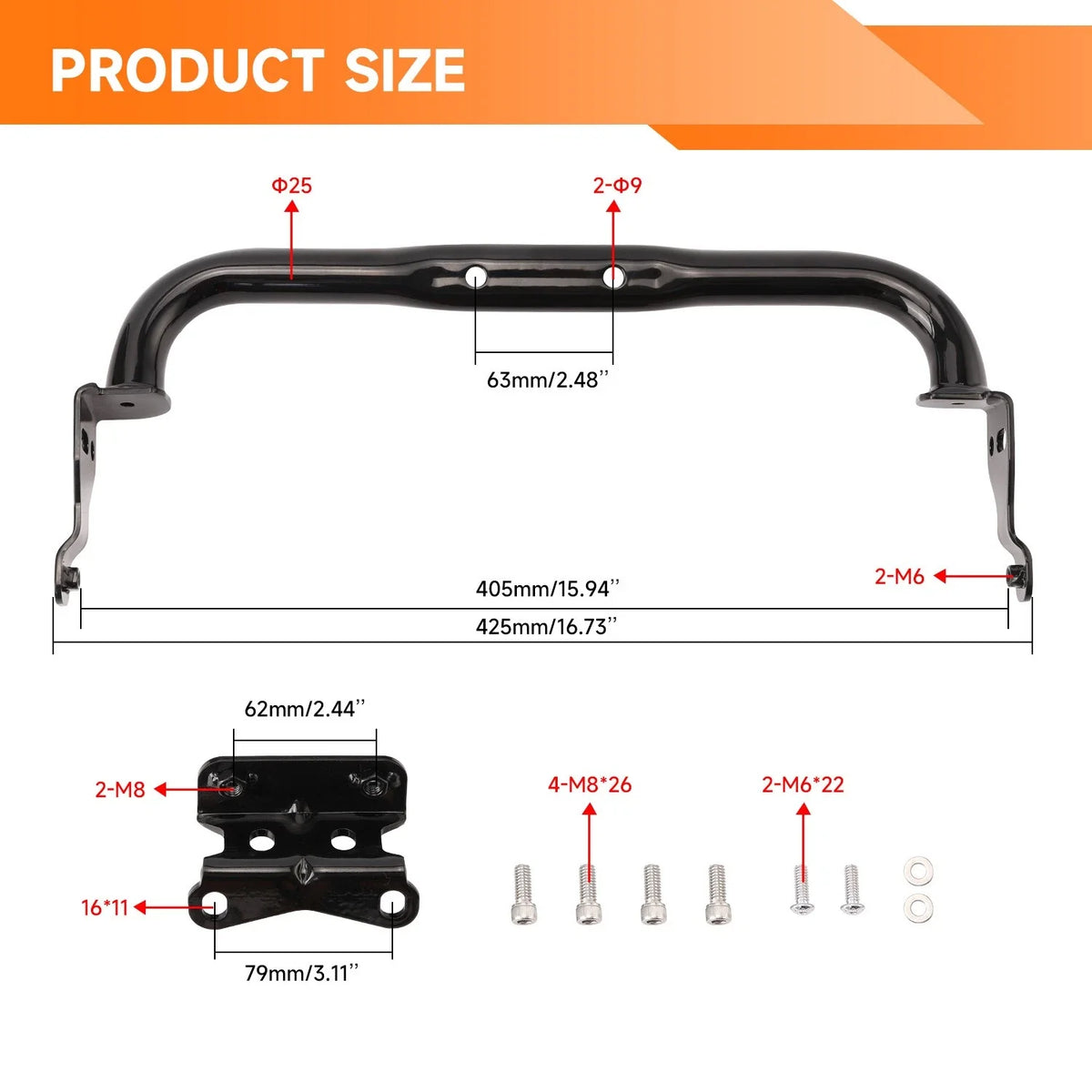 Front Lower Fairing Support Bracket for Harley Low Rider ST FXLRST (2022–2025)