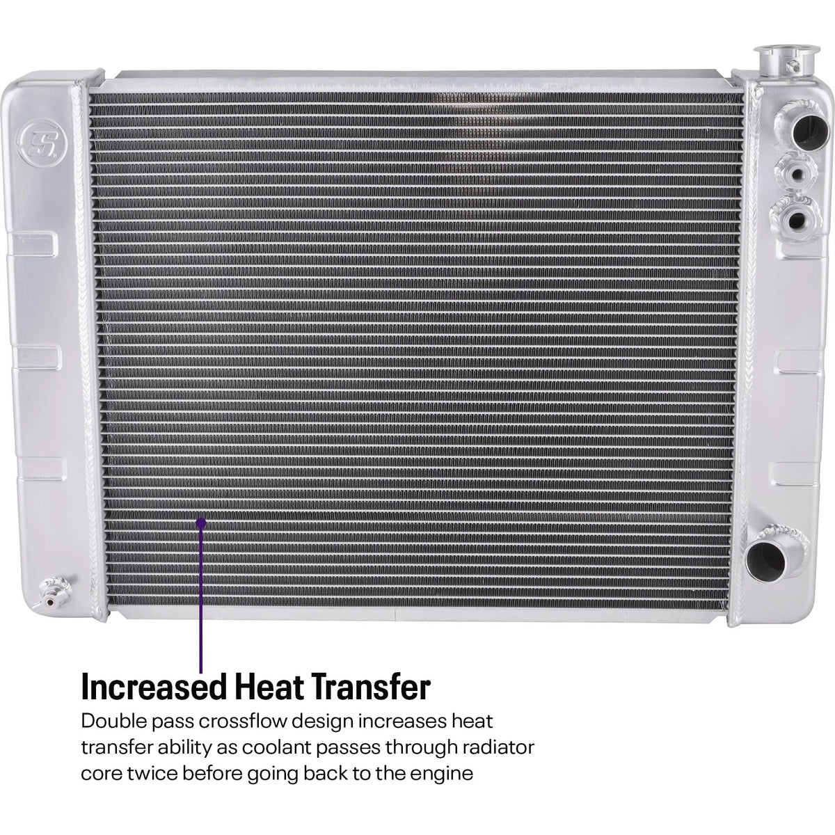 3-Row Aluminum Radiator for LS Swap (917356-31)
