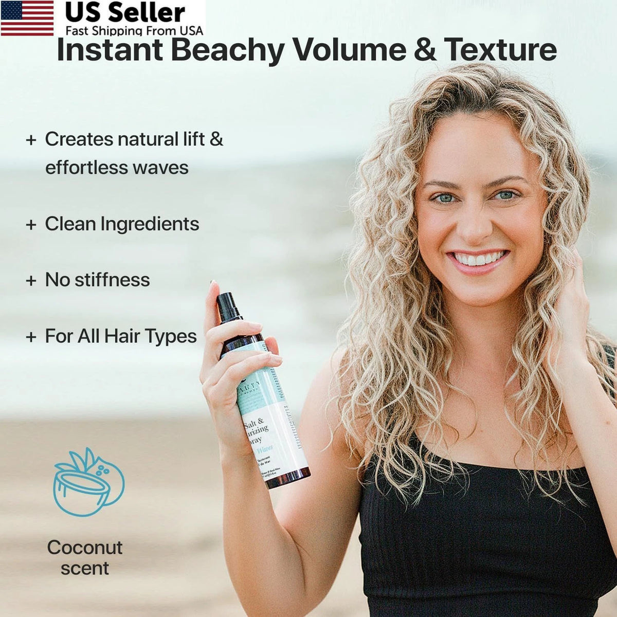 Sea Salt Spray for Beauty by Earth (Pack of 1)