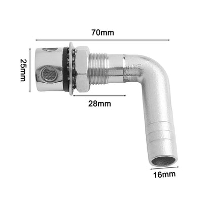 Boat Fuel Tank Vent in 316 Stainless Steel for Efficient Airflow (2010–2023)