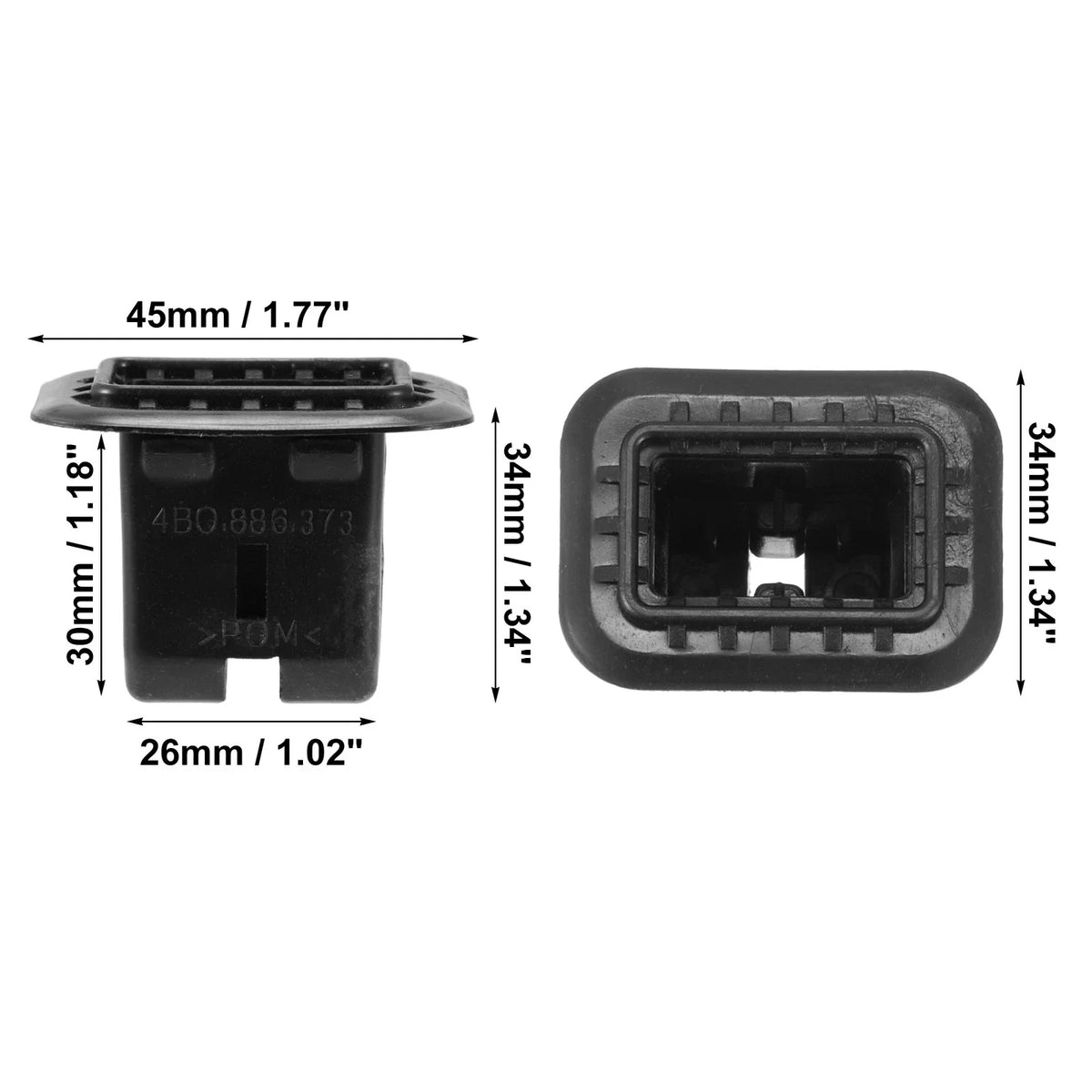 Set of 4 Rear Seat Cushion Pad Clips for Audi A4 (2002–2008)