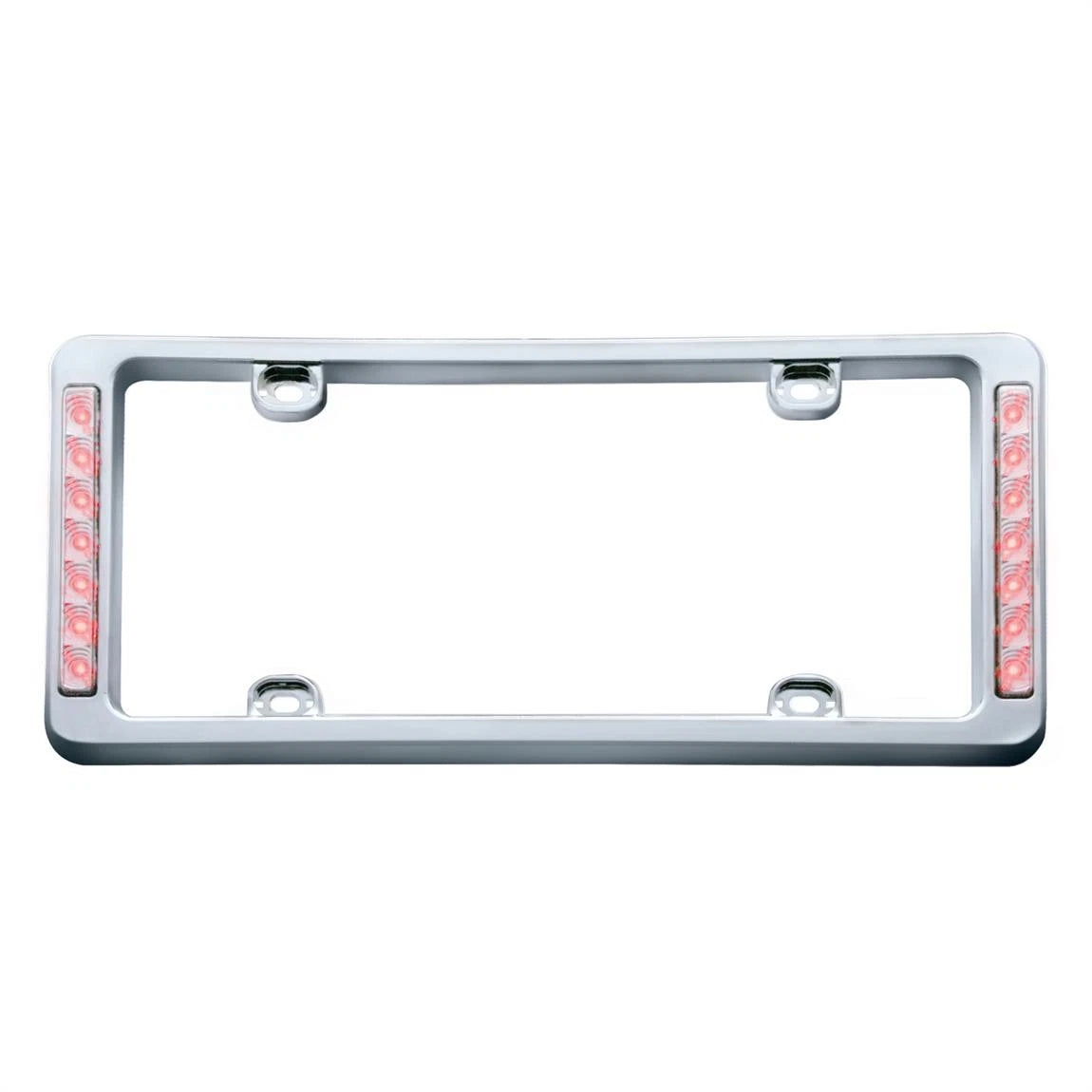 14 LED Chrome License Plate Frame for United Pacific 50121
