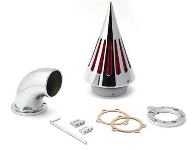 Chrome Spike Air Cleaner Intake Filter for S&S Carburetor (T9)
