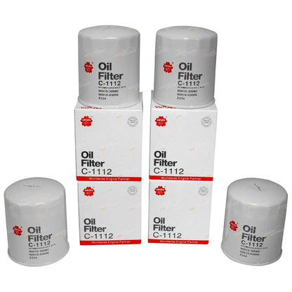 4 x Diesel Oil Filters for Dyna 200 300 Truck (1995-2004)