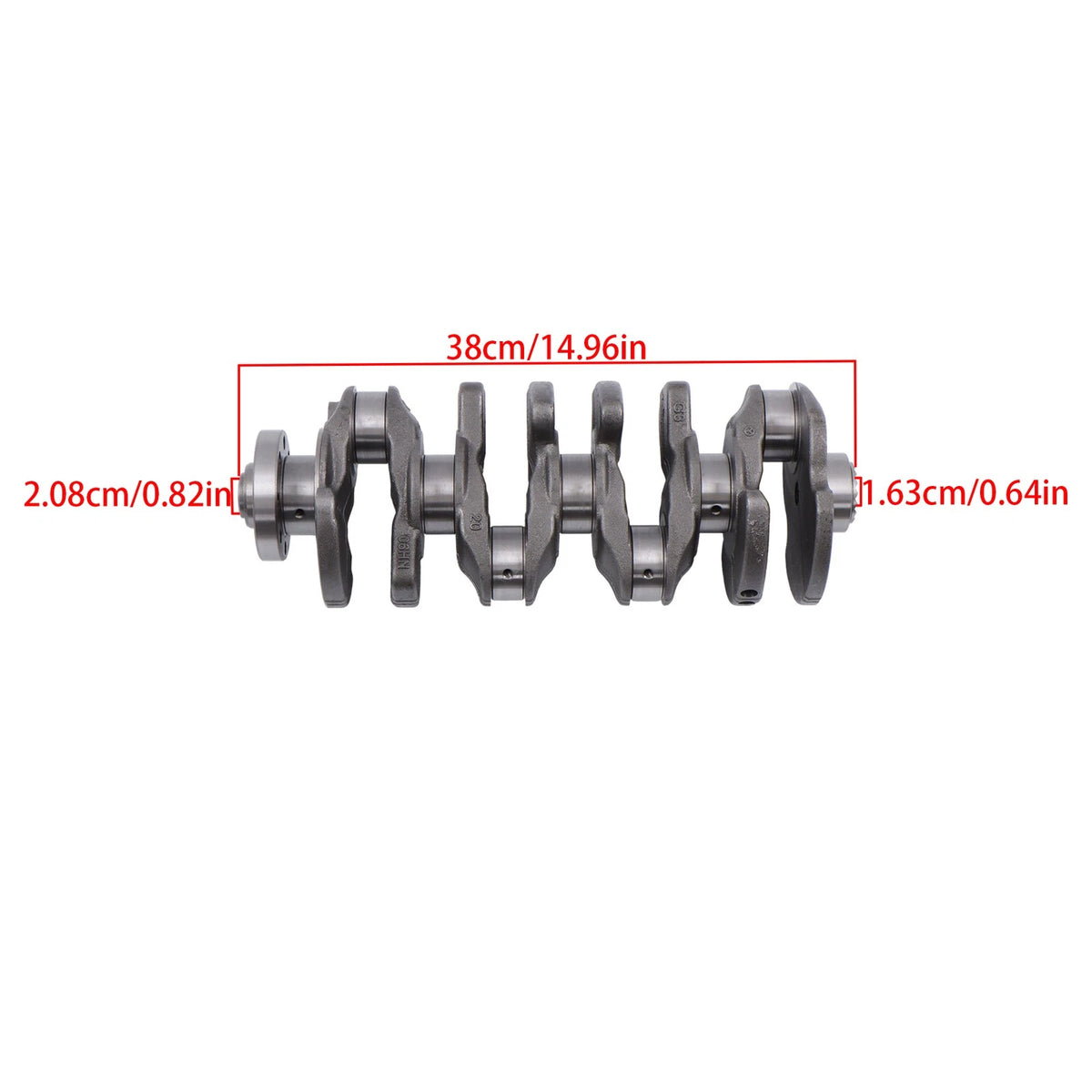 2X Engine Crankshaft w/Bearing for Volkswagen Audi 2.1L L4 (2008–2015) BCK97955K