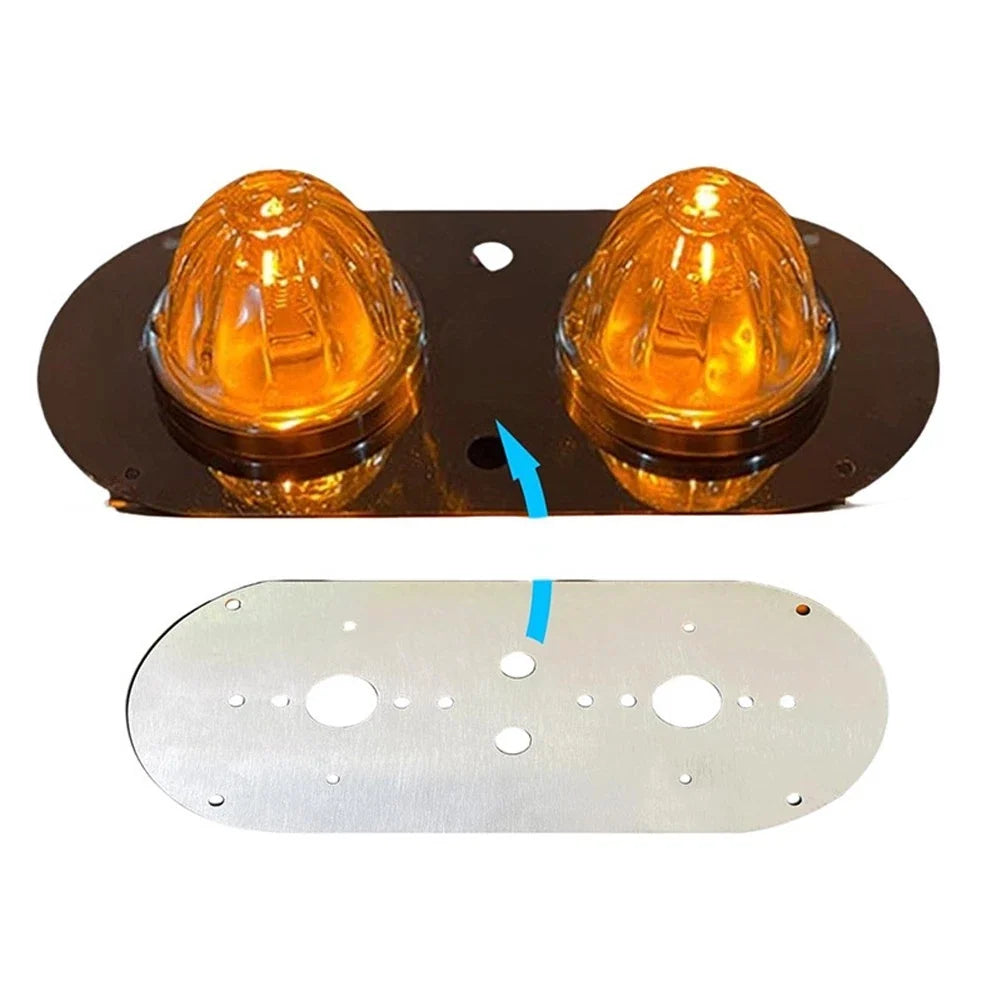 Watermelon Lamp Base Mount Plate for Peterbilt 359 379 389