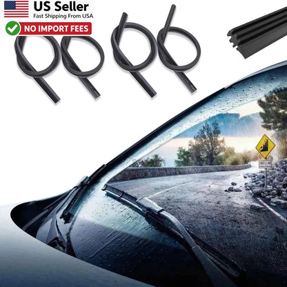 4X 28" Wiper Blade Refill for Universal Cars (Rubber Replacement)