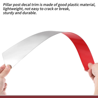 Door Pillar Window Trim for Ford F250 (1999–2014) Silver Tone
