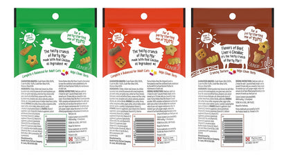 Set of 3 Friskies Party Mix Cat Treats Variety Pack 2.1 Ounce