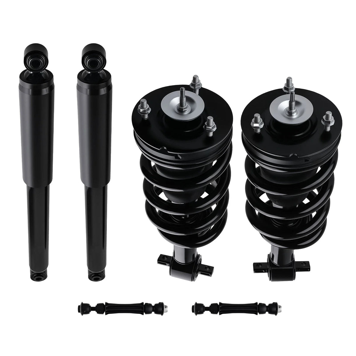 Front Struts Rear Shocks Sway Bar Kit for Silverado Sierra 1500 4WD (2014–2018)